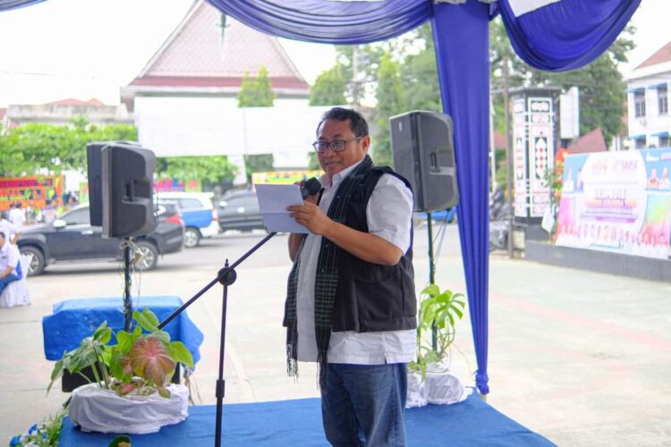 HPN 2023: Ekspedisi Geopark Kaldera Toba SMSI Disambut Puluhan Becak BSA Siantar